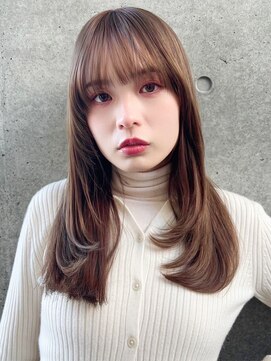 アレンヘアー 名古屋店(ALLEN hair) ロング/レイヤーカット/小顔/ワンカール/大人可愛い/うる艶髪