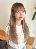 小顔可愛いレイヤーカット×アッシュカラー10代20代30代