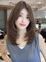 グランド(GRAND)&nbsp;セミロング30代40代ストレートレイヤー前髪なし前髪あり表参道