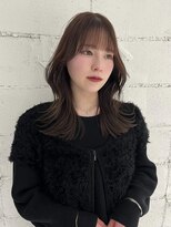 ヨーク(YOKE)&nbsp;ミディアムレイヤーくびれヘアヘーゼルグレージュオリーブグレー