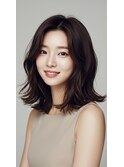 前髪あり/ミディアム/ミディアムヘア/20代30代40代50代/大人