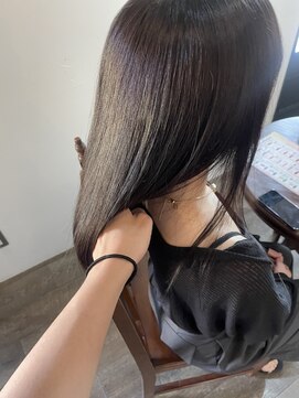ココロヘアー ウィル 半田山店(Cocolo hair Will) 艶感ダークブラウンストレート