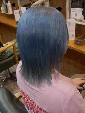 ヘアーサロン アトリエ(Hair salon ATORIE) ブリーチカラーペールブルー