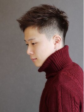 ポルテオム(PORTE HOMME) 【ポルテオム】フェードカット刈上げアップバング