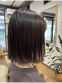 切りっぱなしボブ