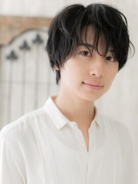 モッズヘアメン 札幌月寒店(mod's hair men) 爽やか社会人ニュアンスデザイン黒髪メンズショートp札幌月寒