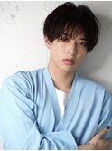 メンズラウンドマッシュ シースルー