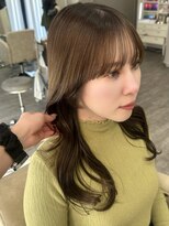 ソア 並木坂(Soa)&nbsp;韓国風スタイル/ロング/ベージュ/顔まわりカット/Chihiro