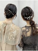 a251ヘアセットお呼ばれヘア結婚式ヘアセット巻き下ろし