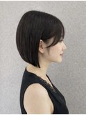 ぱつっと顎ラインボブ