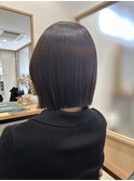 大人ぱっつんボブ★ラベンダーカラー★もとめ。