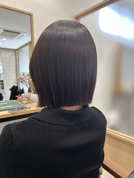 ルーム(room) 大人ぱっつんボブ★ラベンダーカラー★もとめ。