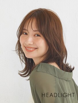 アーサスバイヘッドライト 秋田大町店(ursus by HEADLIGHT) 小顔似合わせ韓国ミディアムレイヤー大人くびれイメチェン前髪
