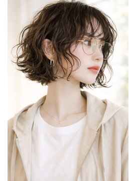 ラレイ ハラジュク(Lalei harajuku) 原宿ボブパーマレイヤーボブ外ハネボブ顔周りスパイラルパーマ