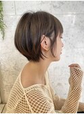 ミルクティーブロンド/ダークブルー/デジタルパーマ/仙台
