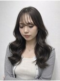 韓国風くびれ巻き/レイヤーカット/顔周り前髪カット