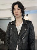 men's／wolf perm style