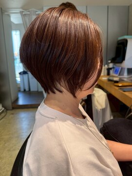 ナチュラル ヘアーデザイニング(Natural hair designing) 丸みショートボブ/くびれボブ/ピンクブラウン/モーヴブラウン