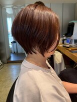 ナチュラル ヘアーデザイニング(Natural hair designing) 丸みショートボブ/くびれボブ/ピンクブラウン/モーヴブラウン