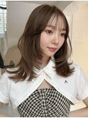 韓国ヘアハッシュカットレイヤーカットブリーチ無し韓国ボブ渋谷