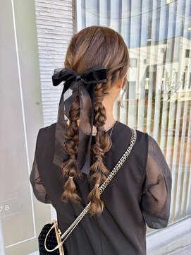 アメイジングヘアー 美沢店(AMAZING HAIR) 20代30代編み込みツイン◎大人可愛いゆるふわヘアセット
