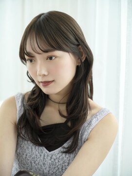 リトル 藤沢(little) 暗髪レイヤー×ゆる巻きセミロング