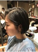 乾かすだけで決まる大人ショートボブ