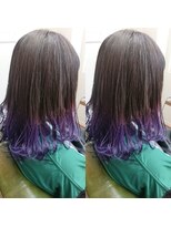 ヘアーサロン リバース(Hair Salon Rebirth) 【防府/Rebirth】ビビッドラベンダーグラデーション