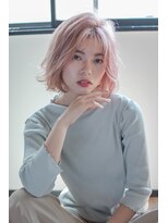 エルクバイコットン(elk by Cotton)&nbsp;【elk by cotton平塚】ピンクベージュ/ダブルカラー/ハイトーン