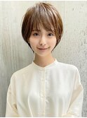 イルミナカラー・絶壁解消・前下がり・ショート・30代40代・猪狩