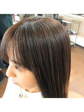 グランツヘアー(Glanz hair) 白髪ぼかしハイライト、ラベンダーアッシュ