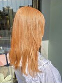 10代20代大人気！ケアブリーチで可愛いオレンジベージュ