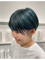 キオン(kyon)&nbsp;【kyon】マッシュショート ターコイズグリーン