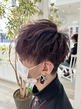 タブー 岐阜店(TABOO) 前下がりマッシュピンクアッシュ