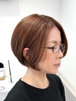 スイ(suiw)&nbsp;メガネにも合う前髪長めボブ【suiw】昭和町/天王寺/阿倍野