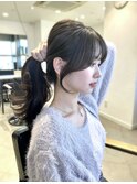 結んでもカワイイお顔周りカット！　KAKO