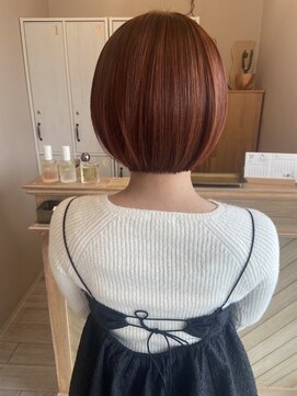 ブランココ(BlanCoCo) オレンジベージュ＊ #ボブ#ミニボブ#オレンジベージュ