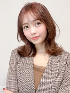 レア 表参道(L'ea) ミディアムヘア暗めカラーグランマッシュデザインカラー