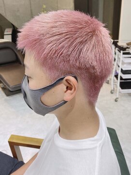 デイズ(days) 【DAYS原宿刈り上げメンズカットブリーチWカラーホワイトピンク