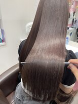 ザトエル 栄(THE TOEL) 髪質改善ダブルカラーショコラブラウンラテカラーロングレイヤー