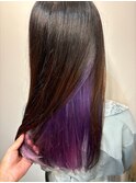 インナーカラーピンクラベンダー