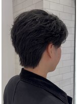 オーシャントーキョー 仙台(OCEAN TOKYO)&nbsp;ダウンパーマセンターパートフェザーショート韓国黒髪仙台