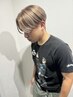 メンズカットブリーチオンカラー（ブリーチ1回）＋水素ｔｒ