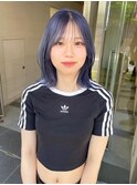 《袴田》レイヤーボブ × ネイビーグレー