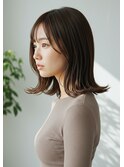 外ハネボブ/レイヤーカット/モテ髪艶出しストレート