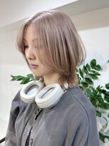 サンク 原宿 表参道(cinq) ダブルカラーハイトーンカラーピンクブラウンベージュカラー30代