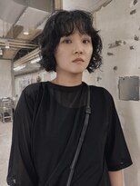 キルトプラスリム(Qilt+LIM)&nbsp;大きめくりっと、黒髪ボブパーマ