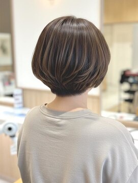 アビエブラン 若江岩田(abije blanc) 大人可愛い丸みショートボブ【若江岩田駅】