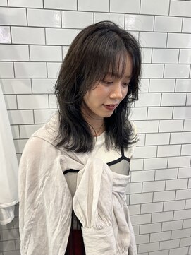 ヘアーネイル アーテ(Hair Nail ARTE) 【岡山/総社】レイヤーウルフとダークグレー