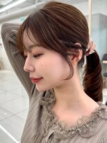 アッシュ 新杉田店(Ash)&nbsp;新杉田レイヤーカット韓国ダブルカラー顔周り前髪カットボブ